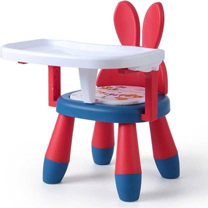 OUI MAMA Chair for Kids,Bouncer with Backrest for 6 Month to 3 Years Age Red Foldable Plastic Inversion Chair
