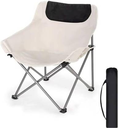 Hacer Carbon Steel Folding Chair with Backrest Outdoor Portable for Travel Foldable Carbon Steel Inversion Chair