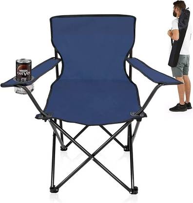 Bonsly Portable Folding Chair with Arm Rest Cup Holder and Carrying Foldable Steel Foldable Steel Inversion Chair