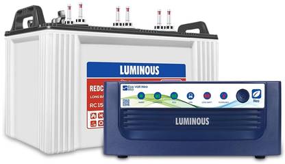 LUMINOUS Eco Volt Neo 850 Inverter_RC 15000 Tubular Inverter Battery  (120Ah) at Rs. 15390