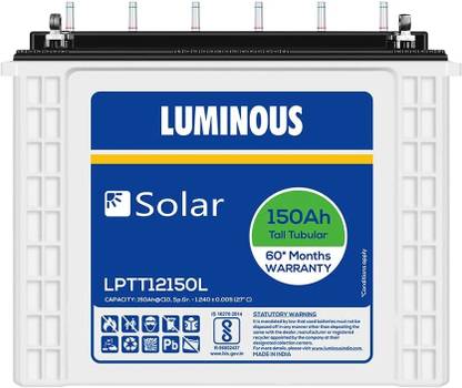 LUMINOUS 60 Months Warranty Tubular Inverter Battery