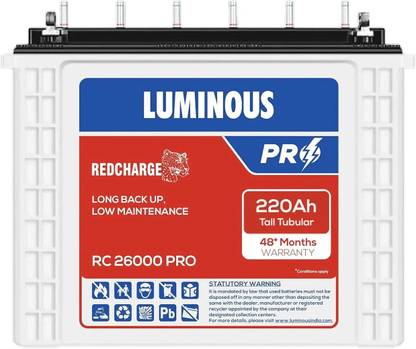 LUMINOUS RC26000 PRO Tubular Inverter Battery