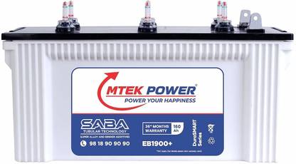 MTEK POWER DURASMART EB1900+ Tubular Inverter Battery