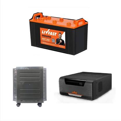 Livfast MXST1648+FC725+Trolly Tubular Inverter Battery