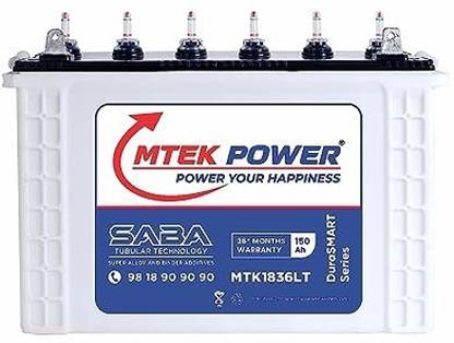 MTK1836LT MTEK 1836LT Tubular Inverter Battery