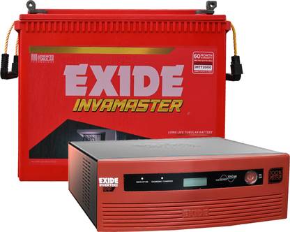 EXIDE GQP 1050 VA Pure Sine Wave with Copper Transformer Inverter & IMTT 2000 Tubular Inverter Battery