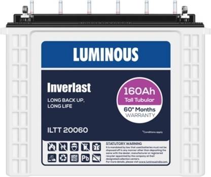 LUMINOUS Inverlast ILTT20060 Tubular Inverter Battery
