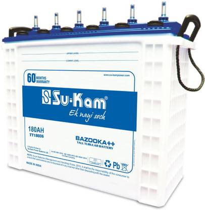 Su-Kam 60 Months Warranty Tubular Inverter Battery