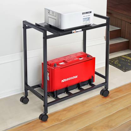 Winstar 2-Tier UPS Stand with Wheels | Trolley for Inverter and Battery