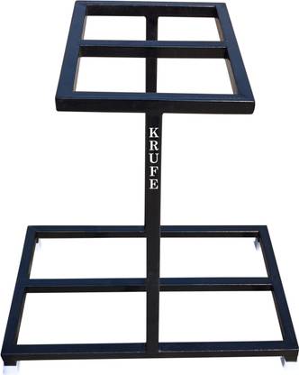 krufe Heavy Duty Double Battery Inverter Stand/ Trolly Trolley for Inverter and Battery