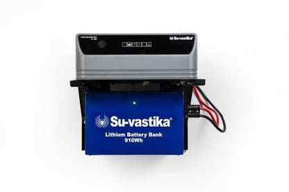 Su-vastika Combo of Pure sine wave Inverter/UPS LI 1100 (1000VA)- 910 wh Lithium Battery (Bluetooth/WiFi Monitoring and Inbuilt Digital warranty) Pure Sine Wave Inverter