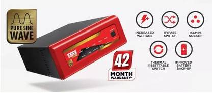 EXIDE 500 VA with 42 Months Warranty Pure Sine Wave Inverter
