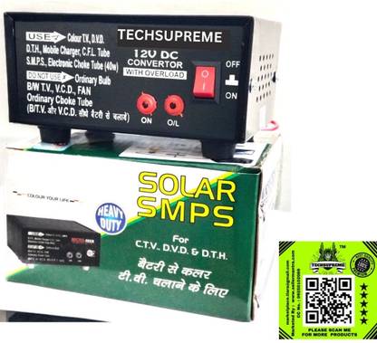 TechSupreme 500 VA Solar Compatible Square Wave Inverter