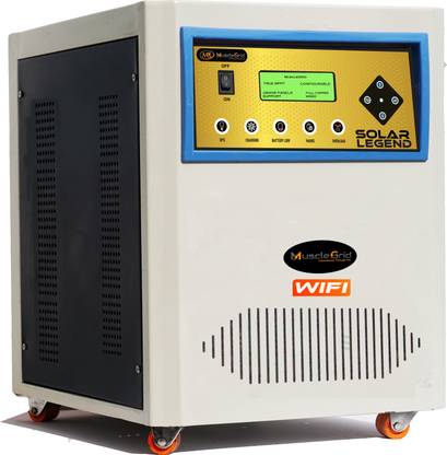 MuscleGrid India SOLAR SCI-BOT WIFI 3KVA (3000VA) LITHIUM SUPPORT 100AMPS TRUE MPPT 25.6V LIVE MONITORING [HIGHLY CONFIGURABLE] WW Alexa and Google SOLAR INVERTER Pure Sine Wave Inverter