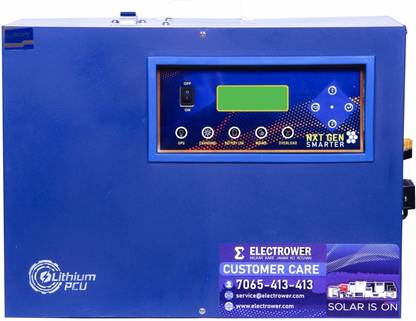 electrower Solar MPPT PCU Lithium 1KVA/25.6V MPL - 0240010 Pure Sine Wave Inverter
