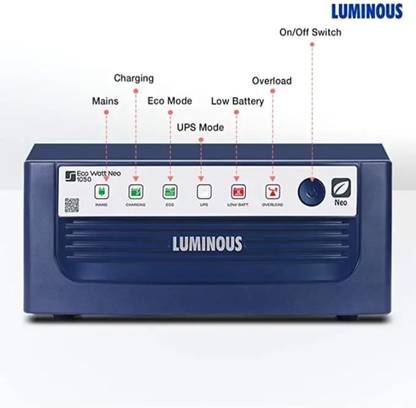 LUMINOUS Eco Watt Neo 1050 Home UPS Square Wave Inverter