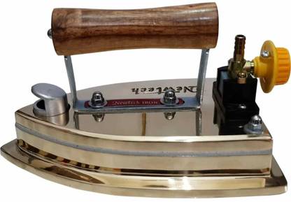 Tovito 6.7 kg Full Chrome Wooden Handle lpg gas iron box, Made in India, Heavy Laundry. 0 W LP Gas