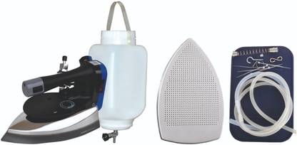 Hanumeto SILTI ES300L-B Gravity Feed Iron - Electric Professional Steam Iron with Bottle, Easy to use, with Teflon Shoe 1600 W Steam Iron