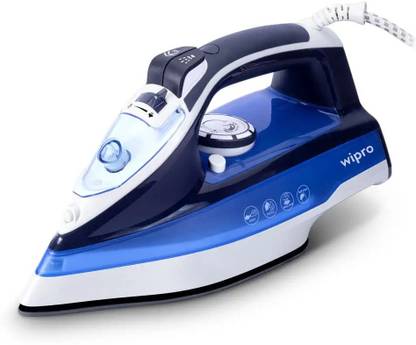 Wipro 2200W Steam Iron with Steam Burst, Vertical and Horizontal Ironing 2200 W Dry Iron