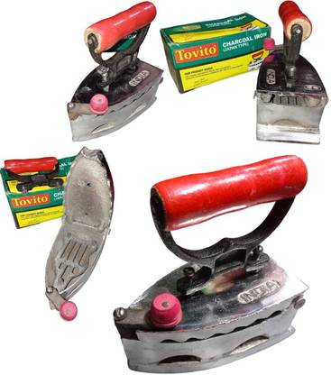 Tovito Antique japanese type 1.8kg charcoal iron box for showpiece Ash tray, home use 0 W Dry Iron