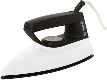 TCGM Coral Dry iron with indicator | Automatic Adjustable| Long Wire ( black-white) 750 W Dry Iron