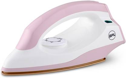 BPL BDIS0021 Adjustable Temperature Setting Heating Up Light Cool Touch Plastic Body 1000 W Dry Iron