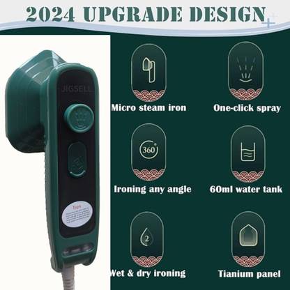 IDEALIMPACT Stream Mini Portable Iron Standing Ironing Dry & Wet Press for Travelling 150 W Dry Iron