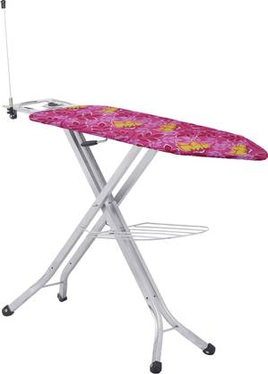 Jaimini by Jaimini Iron Table: Removable Cover, Mesh Support, Steam Iron Compatible, Cotton Fabric Ironing Board