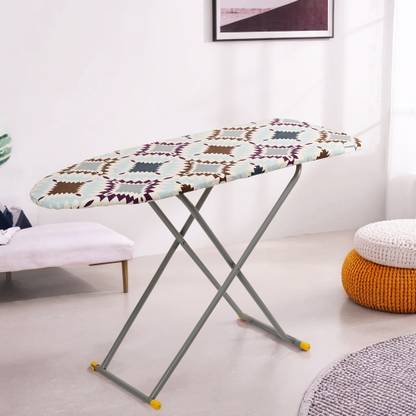 HOMESTIC by Kuber Industries 18 Inch Foldable Iron Stand for Clothes & Sarees | Blue Ironing Board