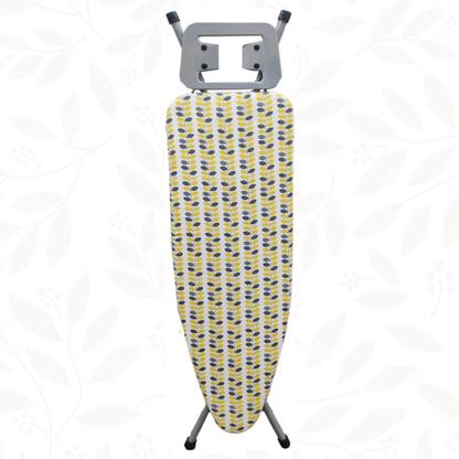 Tidy Homz Nile Portable Ironing Board with Folded Legs & Height Adjustable Legs - Build In Press Holder - Cover with Foam Pad - Butterfly Design Ironing Board