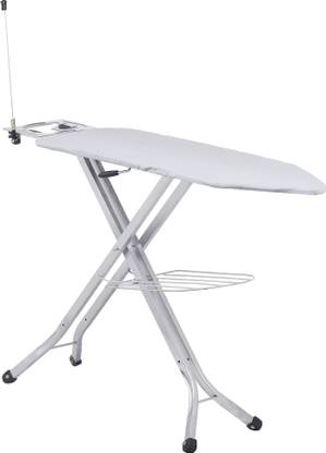 जैमिनी Foldable & Adjustable Ironing Table with Wire Holder, Iron Rest and cloth stand- इस्त्री करने का बोर्ड