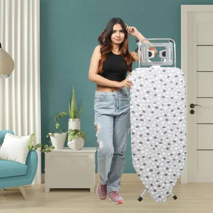 CIPLA PLAST Mesh Iron Board large Foldable, Aluminised Surface, Iron Holder(130X40)Cm Ironing Board