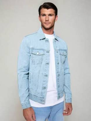 Moda Star Full Sleeve Solid Men Denim Jacket