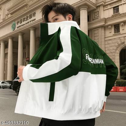 AZYHUB Full Sleeve Colorblock Men Jacket