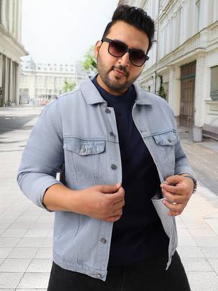 Urbano Plus Full Sleeve Solid Men Denim Jacket