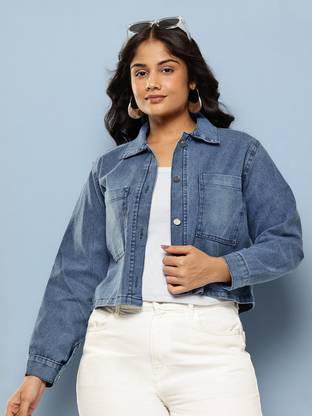 METRONAUT Full Sleeve Solid Women Denim Jacket