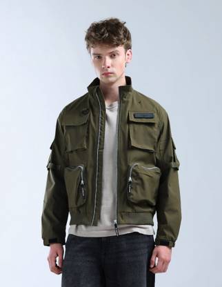 FLYING MACHINE Full Sleeve Solid Men Jacket