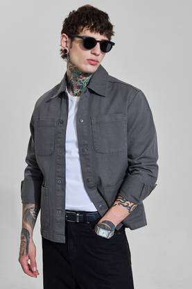 Snitch Full Sleeve Self Design Men Jacket