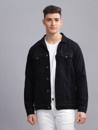 KUONS AVENUE Full Sleeve Solid Men Denim Jacket