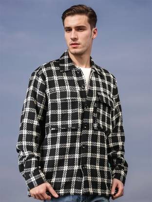 CHKOKKO Full Sleeve Checkered Men Jacket
