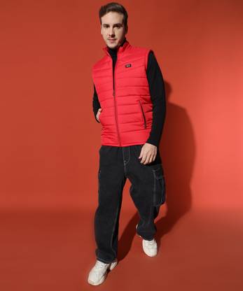 DUCOHIVE Half Sleeve Self Design Men Jacket