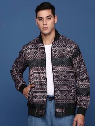 SHOWOFFFF Full Sleeve Striped Men Jacket