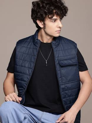 Roadster Sleeveless Solid Men Jacket