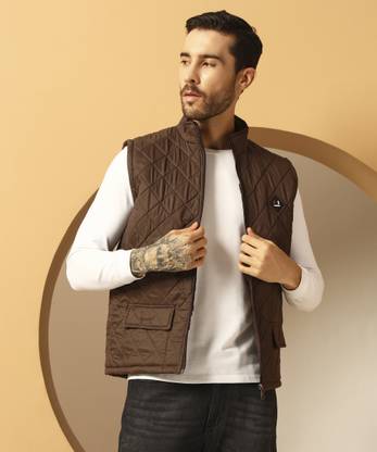 METRONAUT Sleeveless Self Design Men Jacket