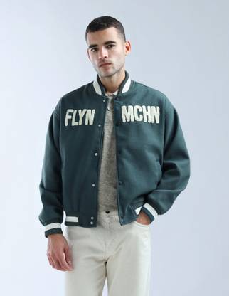 FLYING MACHINE Full Sleeve Applique Men Jacket