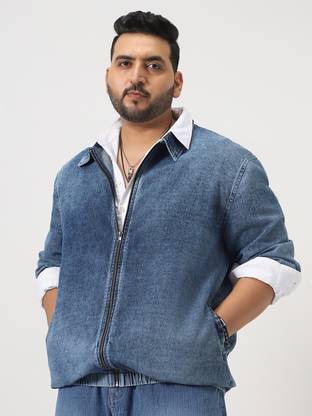 Urbano Plus Full Sleeve Washed, Solid Men Denim Jacket