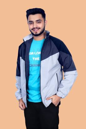 Caraba Solid Men Wind Cheater