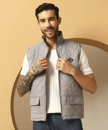 METRONAUT Sleeveless Self Design Men Jacket