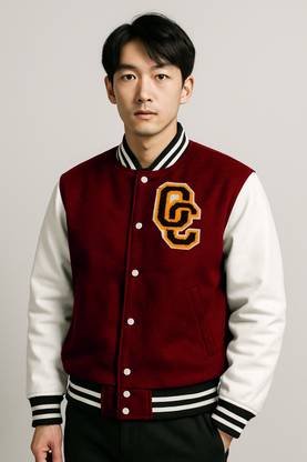 Oiin Full Sleeve Applique Men Jacket