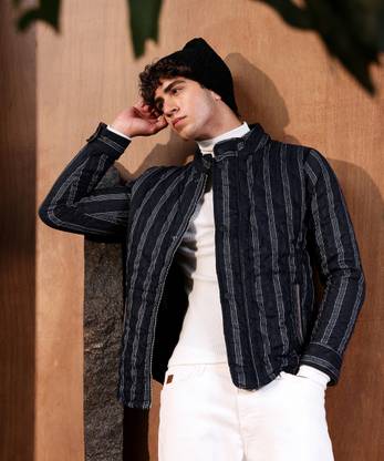 CAMPUS SUTRA Full Sleeve Striped Men Jacket